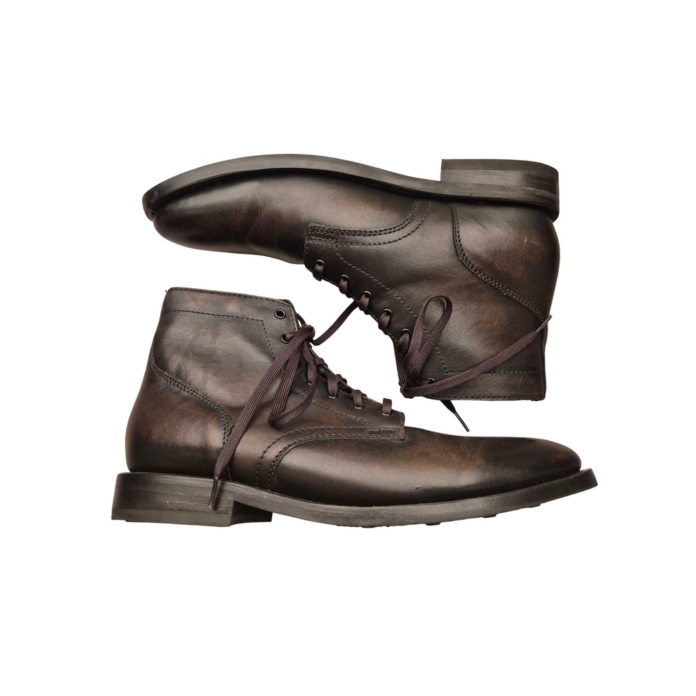 Thursday Boots Co President Mens Brown Leather Lace Up Boots Round Toe Sz 11.5